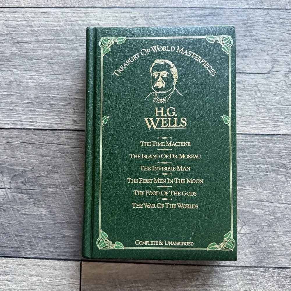VTG H.G Wells Treasury of World Masterpieces HC 1982 Time Machine War World Book